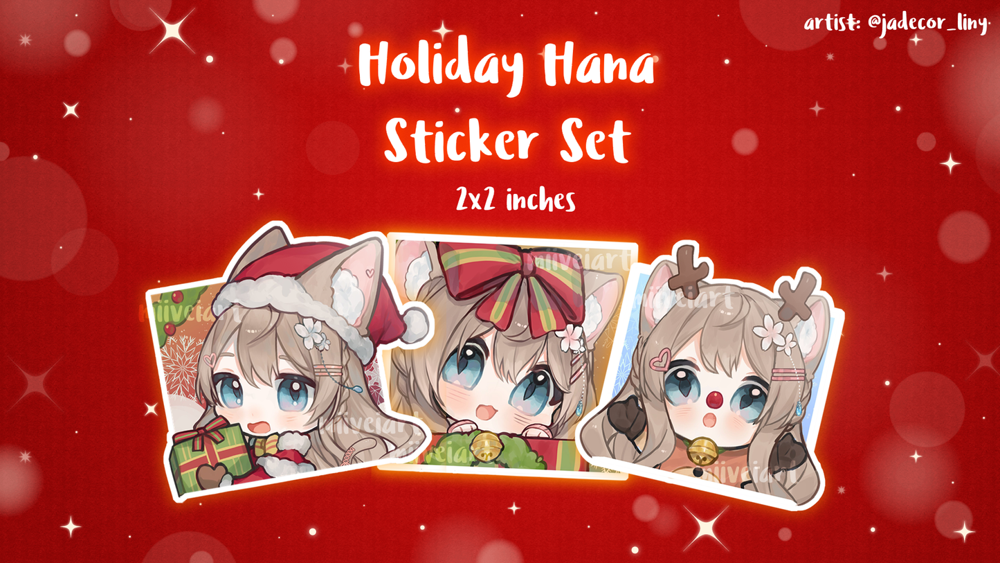 Holiday Hana SET 2022 Vinyl Stickers x3