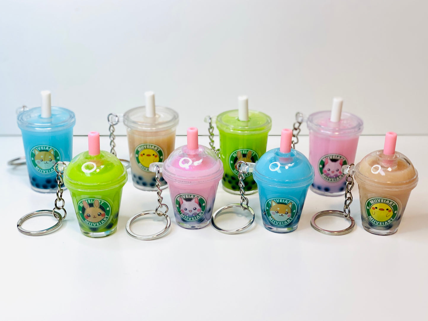 3D Mini Boba Bubble Tea Charms