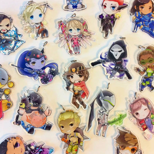 Overwatch Double-Sided Clear Acrylic Charms