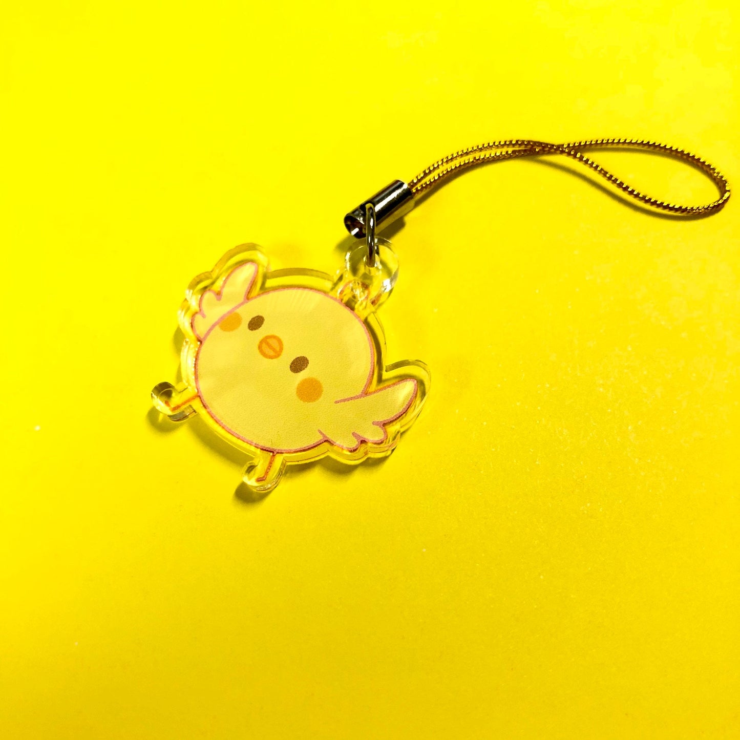 Cute Smol Chick Birb Double-Sided Clear Acrylic Charm