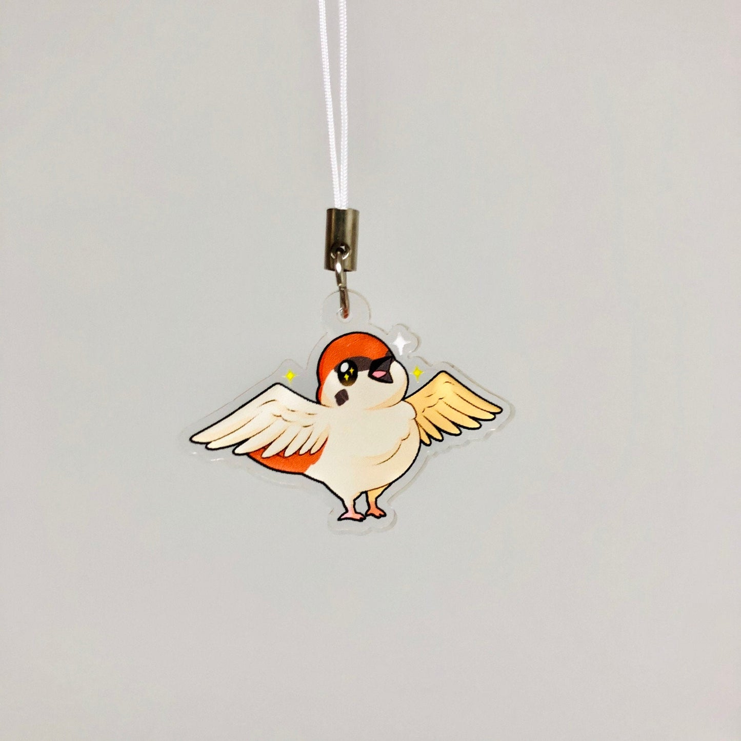 Chuntaro Cute Bird sparrow Double-sided acrylic charm