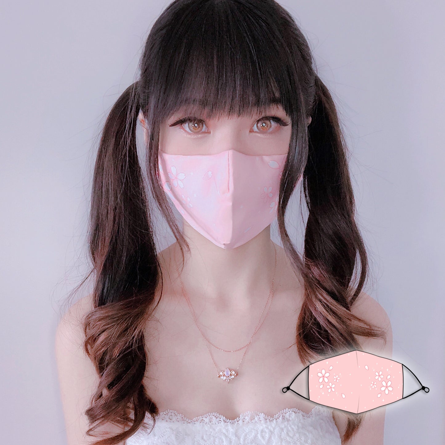 RE-USABLE Facemask Pink Sakura