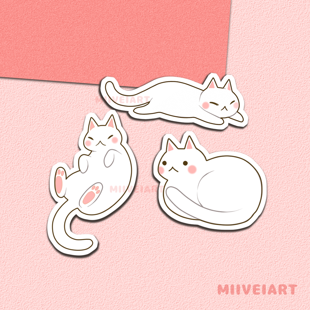 Mini Kitties Vinyl Sticker 2x2"