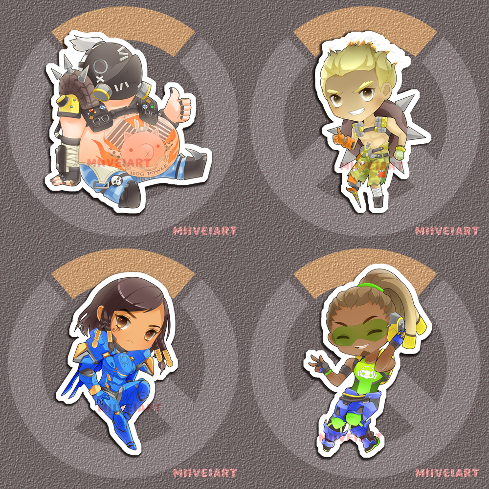 Overwatch Vinyl Stickers 3x3"